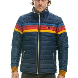 Aviator Nation MEN'S 4 STRIPE JACKET - NAVY